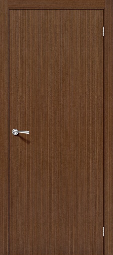 Фото шпонированной двери Межкомнатная дверь Соло-0.V Ф-11 (Орех) Шпонированные двери  Bravo 003-0674 в Белгороде