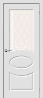 Фото двери ламинированная Межкомнатная дверь Скинни-21 П-23 (Белый) Ламинированные двери  Bravo 015-0547