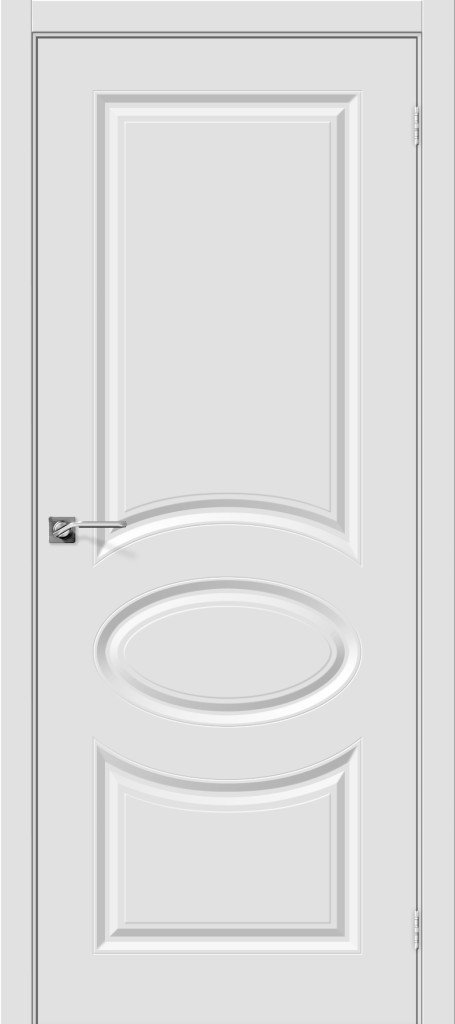 Фото двери ламинированная Межкомнатная дверь Скинни-20 П-23 (Белый) Ламинированные двери  Bravo 015-0529