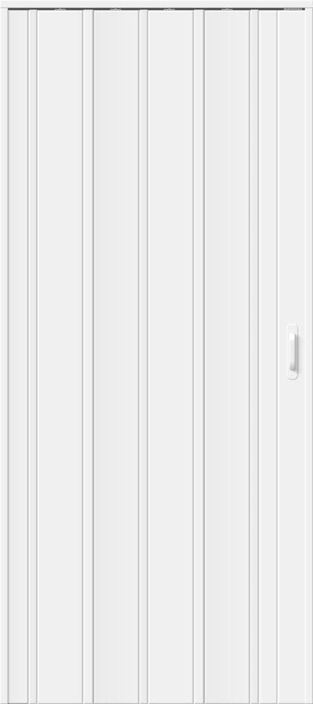 Фото складной двери Межкомнатная дверь ДСК 007 Белый глянец Складные двери  Bravo 055-0201 в Белгороде