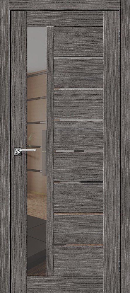 Фото двери с покрытием Экошпона Порта-27 Grey Veralinga из Экошпона  el'PORTA 082-0402 в Белгороде