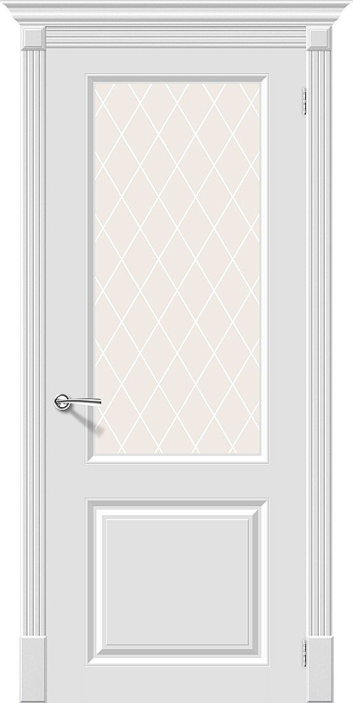 Фото окрашенной двери (Эмаль) Межкомнатная дверь Скинни-13 Whitey Окрашенные двери (Эмаль)  Bravo 013-0319 в Белгороде